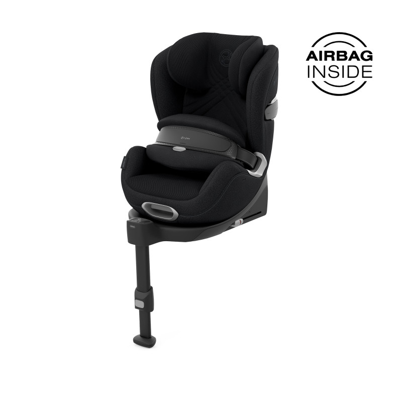 Cybex Anoris T2 Plus  i-Size silla de coche color negro deep black con capota
