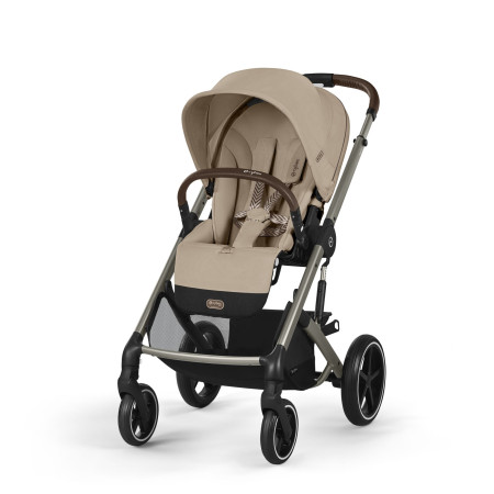 cochecito cybex balios s lux en color marrón almond beige