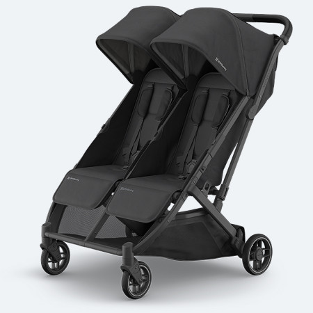 Silla de paseo gemelar de uppababy en color negro, jake Minu Duo