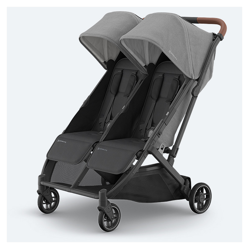 Silla de paseo gemelar de uppababy en color gris, greyson Minu Duo