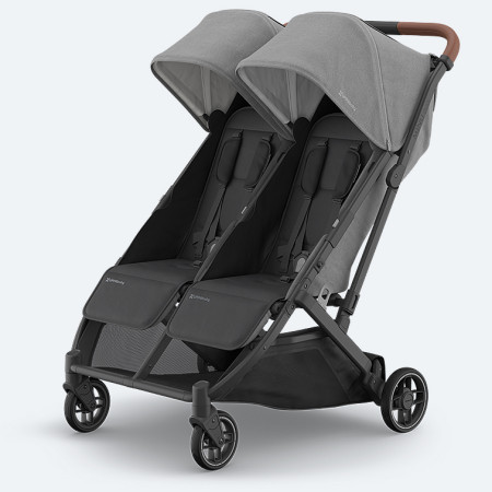 Silla de paseo gemelar de uppababy en color gris, greyson Minu Duo