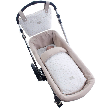 saco de capazo Uzturre Flavia en color piedra