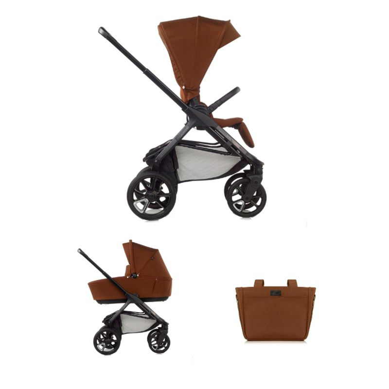 duo cochecito silla de paseo y capazo jané keep en color marrón argile U84
