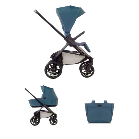 duo cochecito silla de paseo y capazo jané keep en color azul seal U79