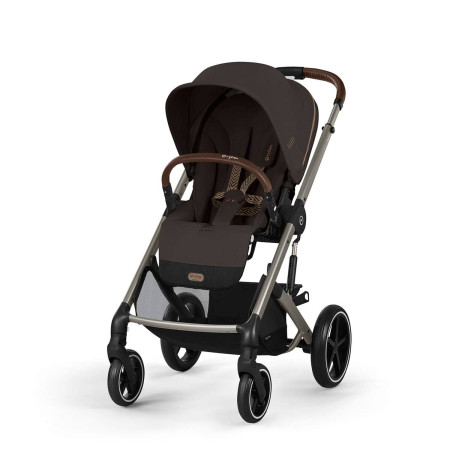 cochecito cybex balios s lux en color marrón chocolate brown