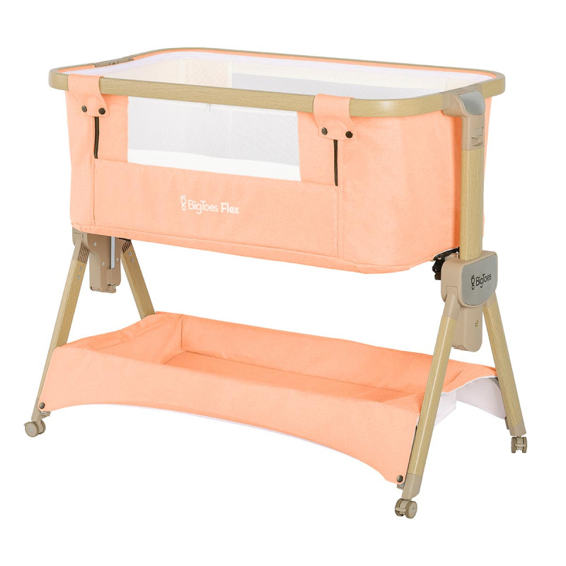 minicuna colecho bigtoes flex en color naranja peach deco