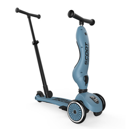 patinete Scoot and Ride Highway kick 1 Push and Go en color azul steel
