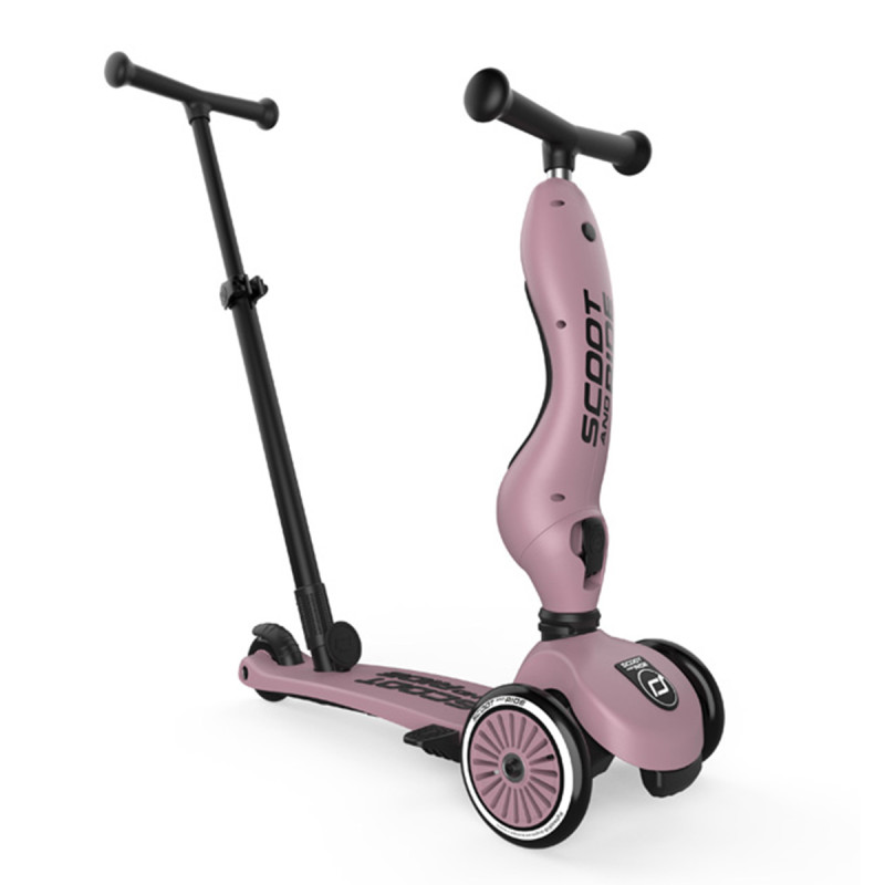 patinete Scoot and Ride Highway kick 1 Push and Go en color rosa wildberry