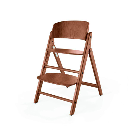 Cybex Click & Fold trona en color marrón  all natural dark