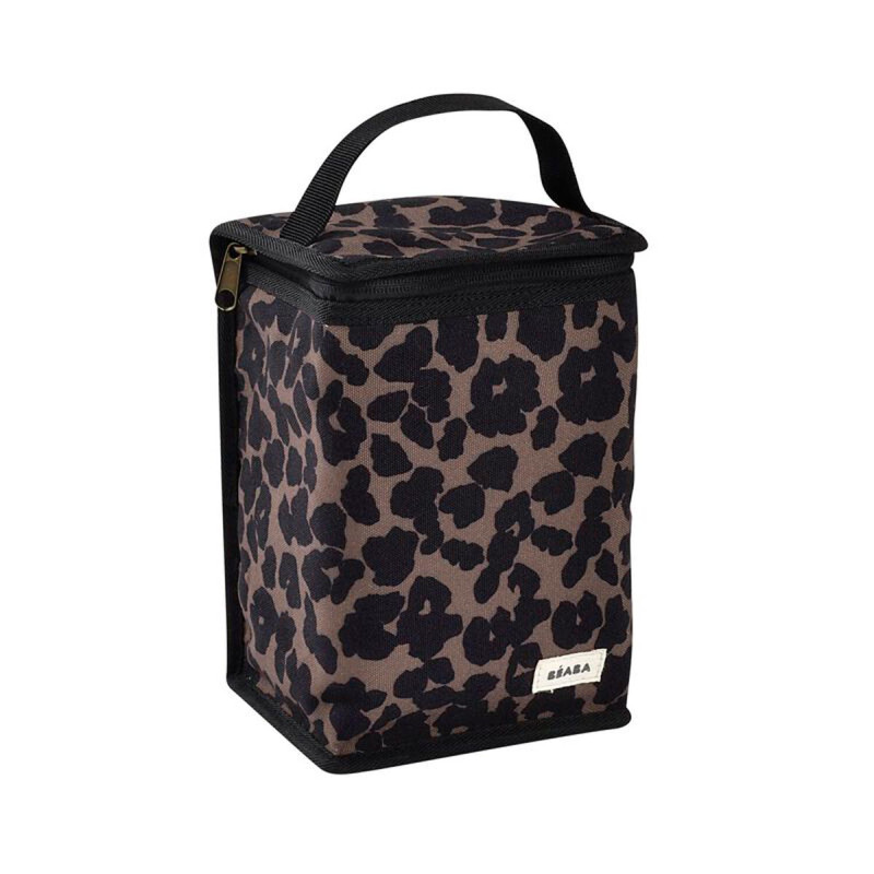 bolsa isotérmica de beaba en color leopard