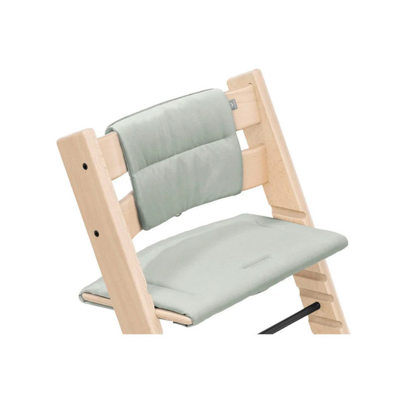 cojín para la trona Tripp Trapp de Stokke en color verde glacier green