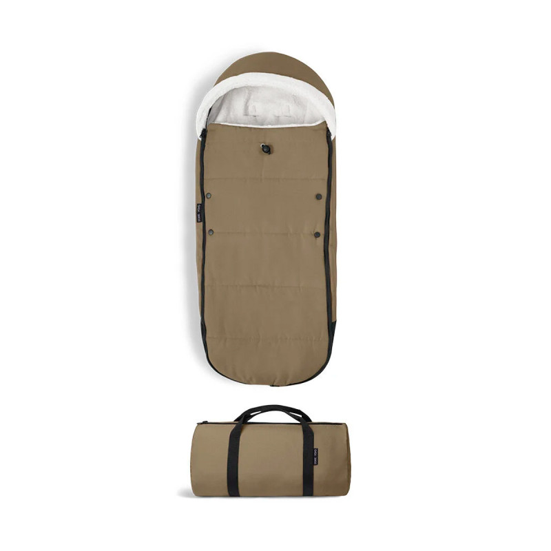 saco de invierno para silla de paseo Yoyo de Stokke con bolsa de transporte en color marrón toffee