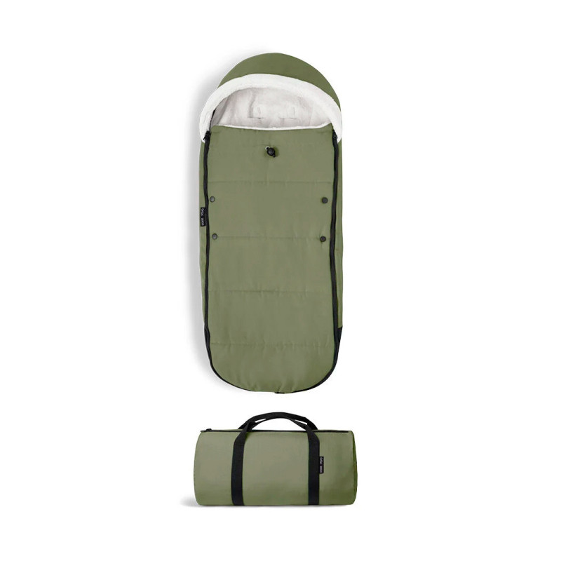 saco de invierno para silla de paseo Yoyo de Stokke con bolsa de transporte en color verde olive