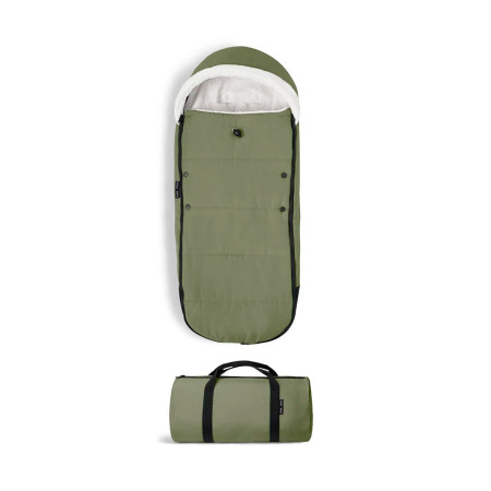saco de invierno para silla de paseo Yoyo de Stokke con bolsa de transporte en color verde olive