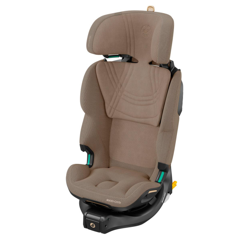 silla de coche para bebé Maxi-Cosi emerald 360 PRO con reposacabezas en color marrón authentic truffle