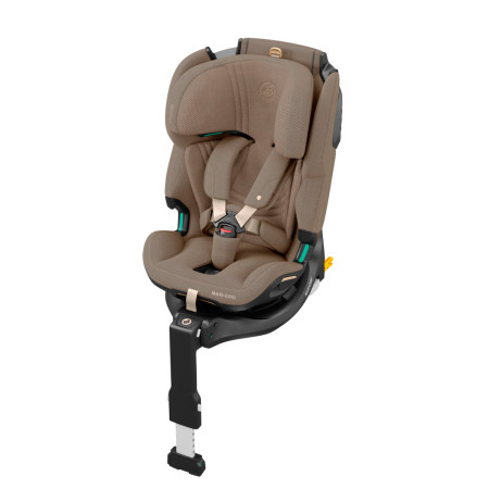 silla de coche para bebé Maxi-Cosi emerald 360 PRO con base isofix en color marrón authentic truffle