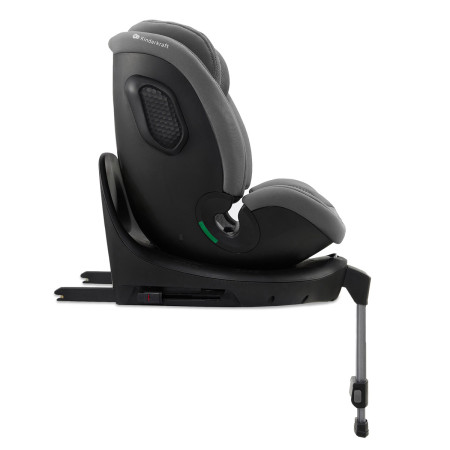 silla de coche xrider2 de Kinderkraft a favor de la marcha vista lateral en color gris