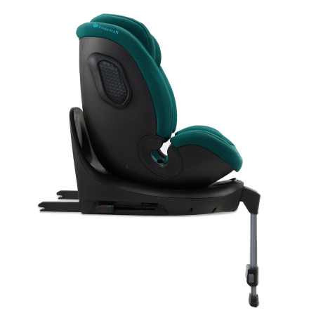 silla de coche xrider2 de Kinderkraft a favor de la marcha vista lateral en color verde