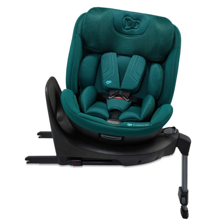 silla de coche xrider2 de Kinderkraft girada en color verde