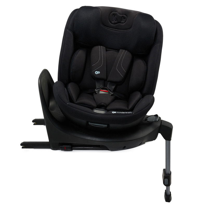 silla de coche xrider2 de Kinderkraft girada en color negro