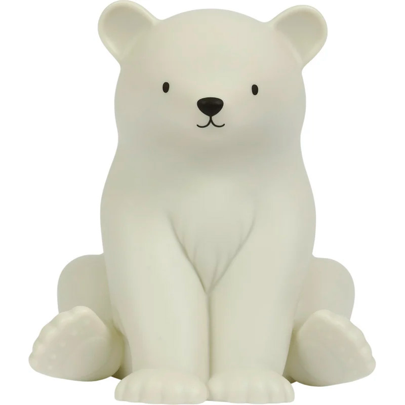 lámpara infantil con forma de oso polar de a little lovely company vista frontal
