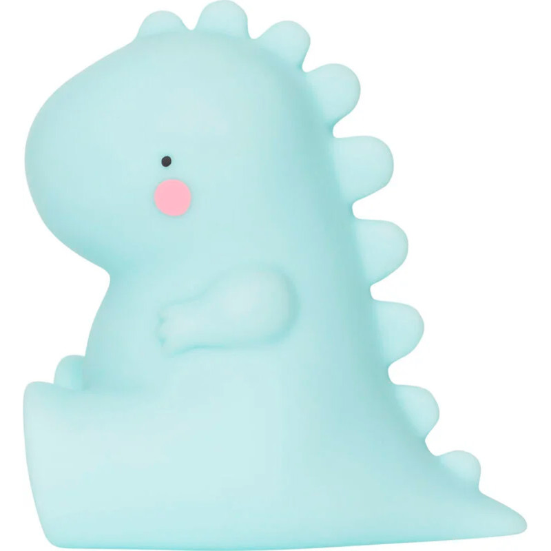 lámpara infantil con forma de dinosaurio t-rex de a little lovely company vista frontal