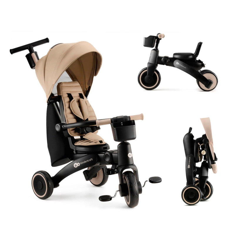 Triciclo evolutivo 6 en 1 JAZZ 2 de Kinderkraft en color beige