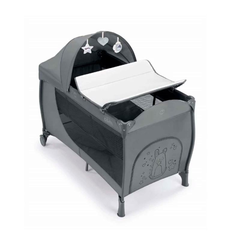 cuna de viaje Daily Plus de CAM en color gris coniglio