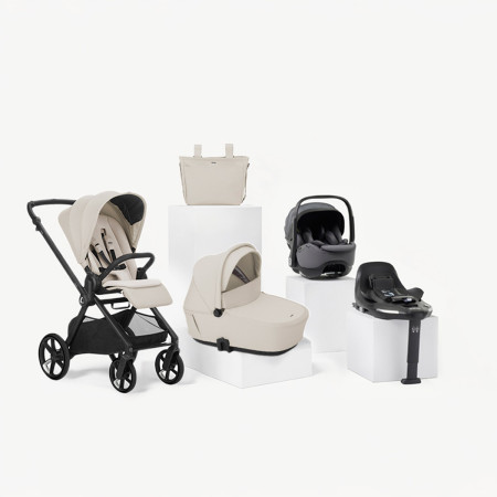 Jané Muum TRIO cochecito en color azul seal con portababé gris mars gray y base isofix