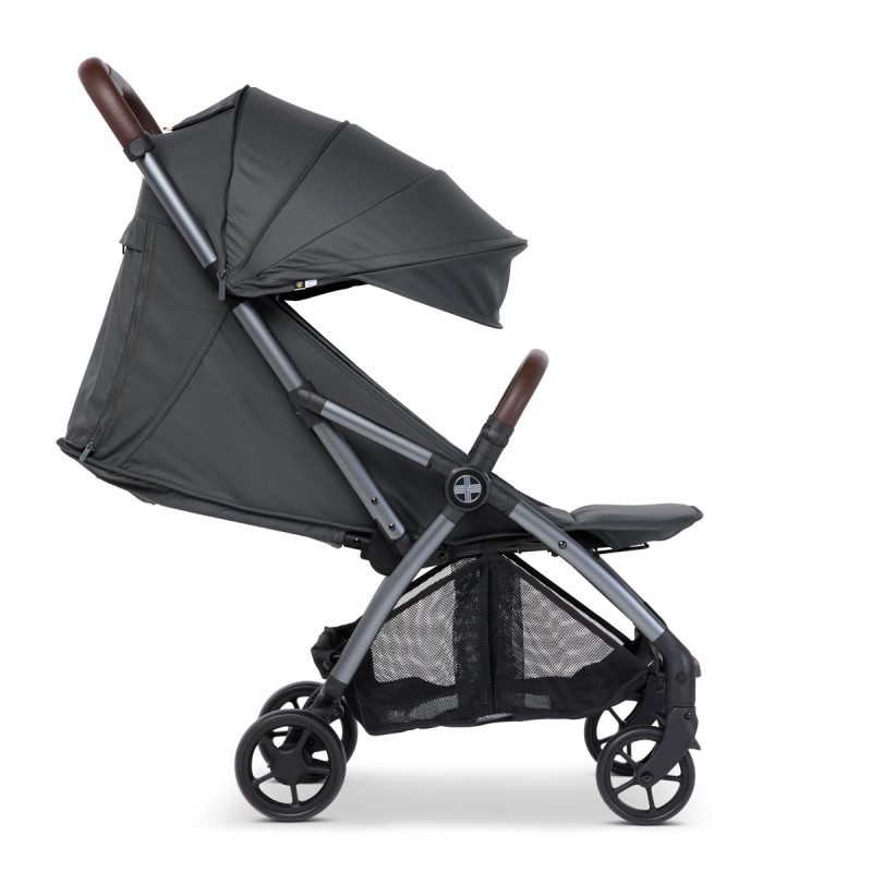 silla de paseo Mast M1x en gris volcanic ash vista lateral