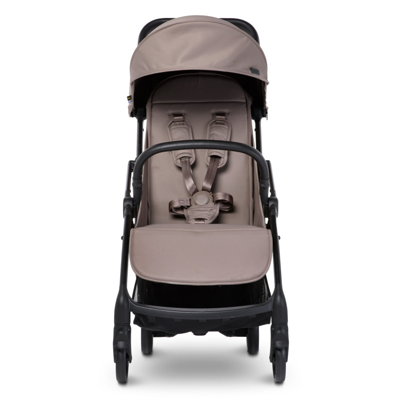 silla de paseo Mast M1x en marrón taupe vista frontal