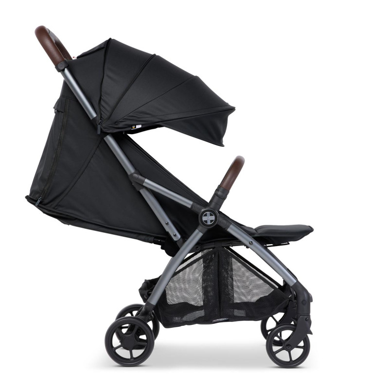 silla de paseo Mast M1x en gris dark grey vista lateral