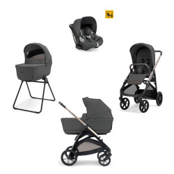 carrito TRIO Aptica con silla coche Darwin de Inglesina en gris marble grey