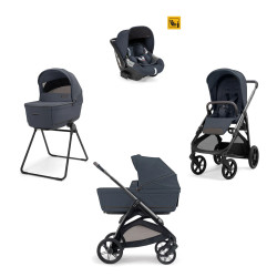 carrito TRIO Aptica con silla coche Darwin de Inglesina en azul sapphire blue
