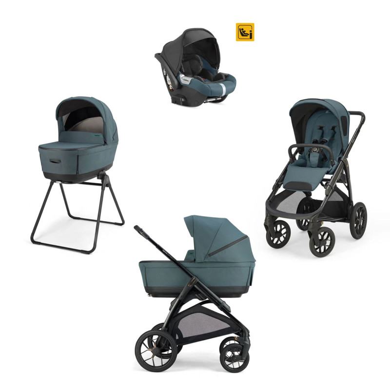 carrito TRIO Aptica XT con silla de coche Darwin de Inglesina en azul himalaya blue