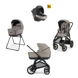 carrito TRIO Aptica XT con silla de coche Darwin de Inglesina en tundra beige