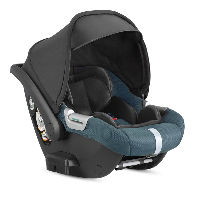 silla de coche Darwin del carrito TRIO Aptica XT de Inglesina en azul himalaya blue