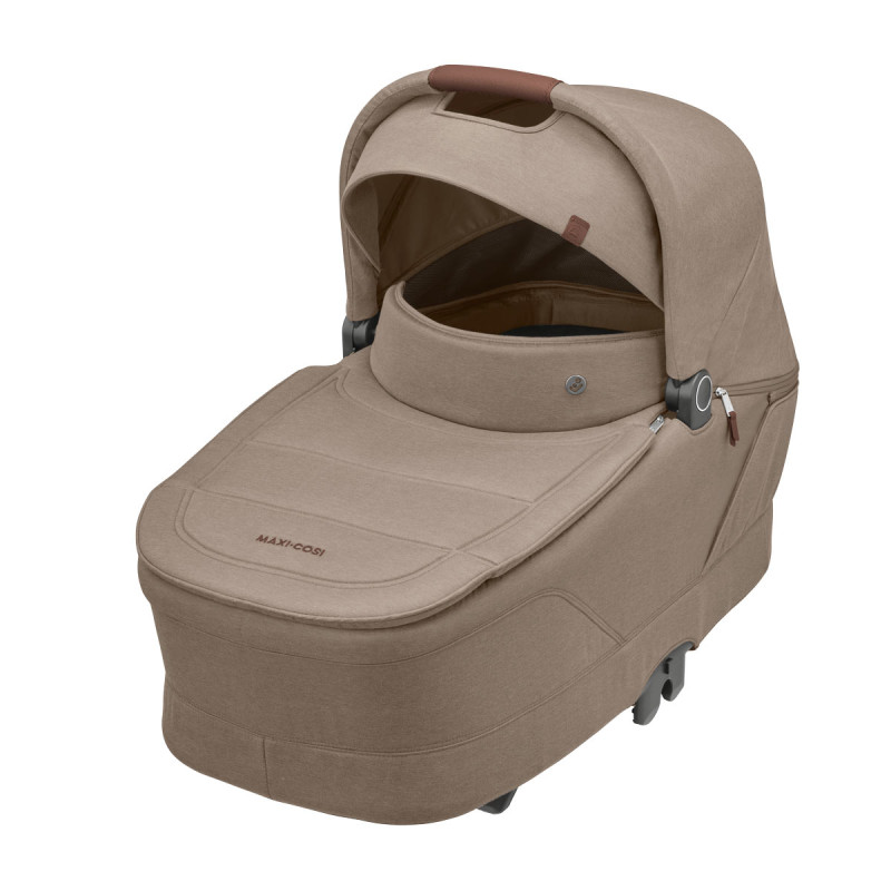 interior del capazo del carrito de bebé Oxford+ de Maxi-Cosi en beige twillic truffle
