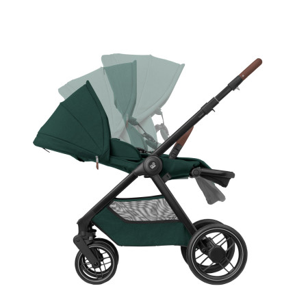 respaldo reclinable de la silla de paseo del carrito de bebé Oxford+ de Maxi-Cosi en verde twillic green