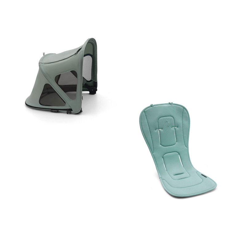 Bugaboo Pack fox capota ventilada y colchoneta pine green