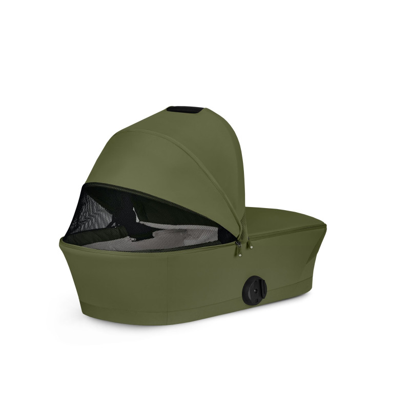 El capazo rígido Cybex Melio Cot en todos sus colores tiene una Ventana de malla "Sky View" integrada