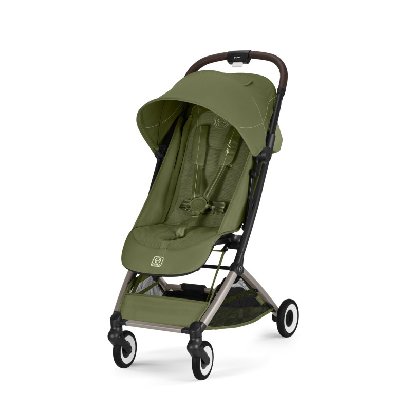 Silla de paseo ultracompacta Cybex Orfeo apta para recién nacidos moss green
