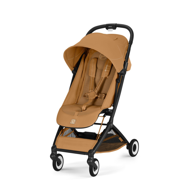 Silla de paseo ultracompacta Cybex Orfeo apta para recién nacidos cinnamon yellow
