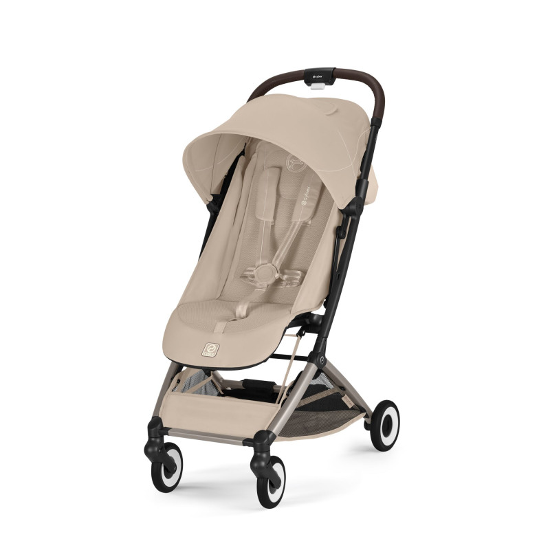 Silla de paseo ultracompacta Cybex Orfeo apta para recién nacidos almond beige