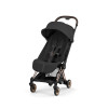 Cybex Coya Style silla de paseo compacta en color sepia black con chasis rosegold