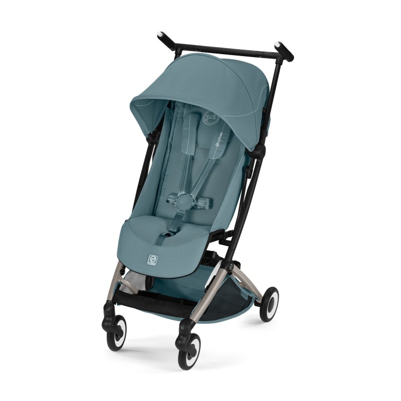 Cybex Libelle almond beige silla de paseo compacta  stormy blue