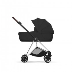 cochecito mios style de Cybex con chasis chrome brown en negro sepia black