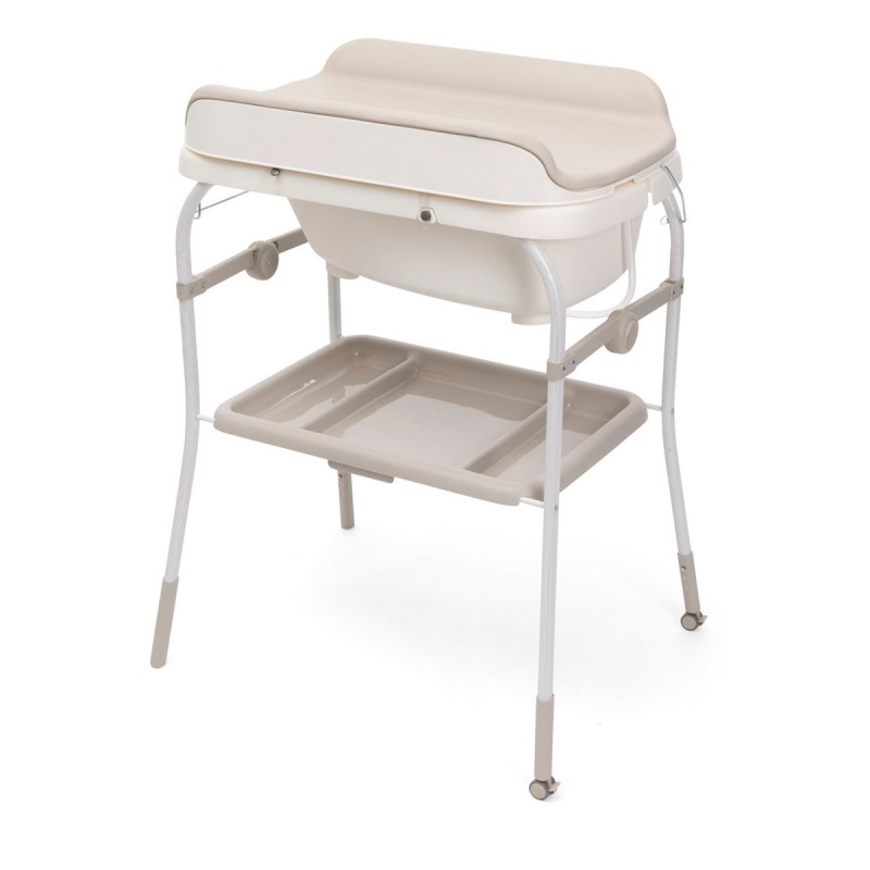 bañera cambiador Soft Bubble Armonia de Chicco en beige mother pearl