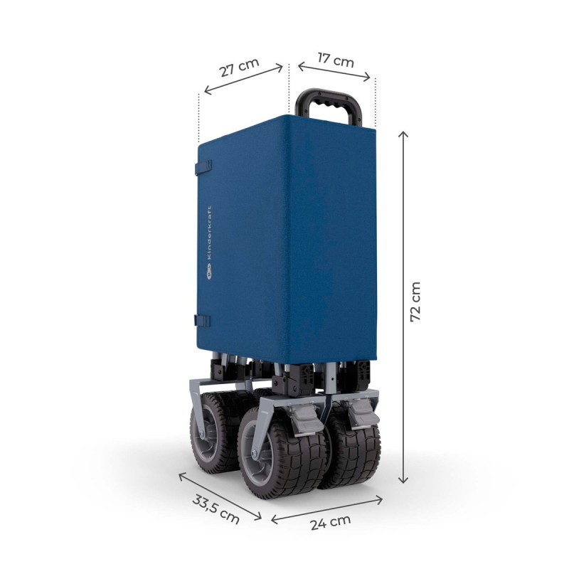 Dimensiones plegado carrito de transporte plegable ROLLSTER de Kinderkraft
