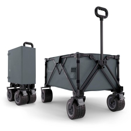 carrito de transporte plegable ROLLSTER de Kinderkraft en gris Anthracite